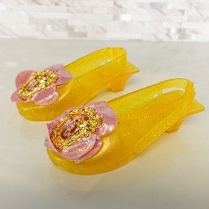 Disney Shoes Girls Size 12.5 Sandal Slingback Slide Crystal Jelly Princess Belle